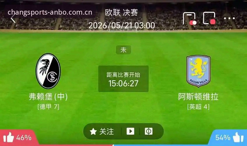 欧联杯决赛大胜详解：阿斯顿维拉3-0弗赖堡夺冠，安博体育平台带您重温精彩时刻
